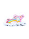 Happy Bee Kids' Sandals with Velcro & Lights Pink