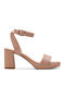 AmbyrLyn Leather Sandals Beige