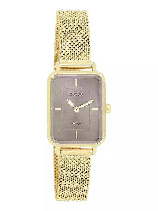 Oozoo Vintage Women's Watch with Gold Metal Bra...