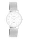 Oozoo Vintage Women's Watch with Silver Metal Bracelet