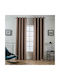My Home Luxury Κουρτίνα με Τρουκς Dellia Καφέ 140x265εκ.