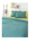 Palamaiki Adel Blanket Single 170x260cm. Petrol