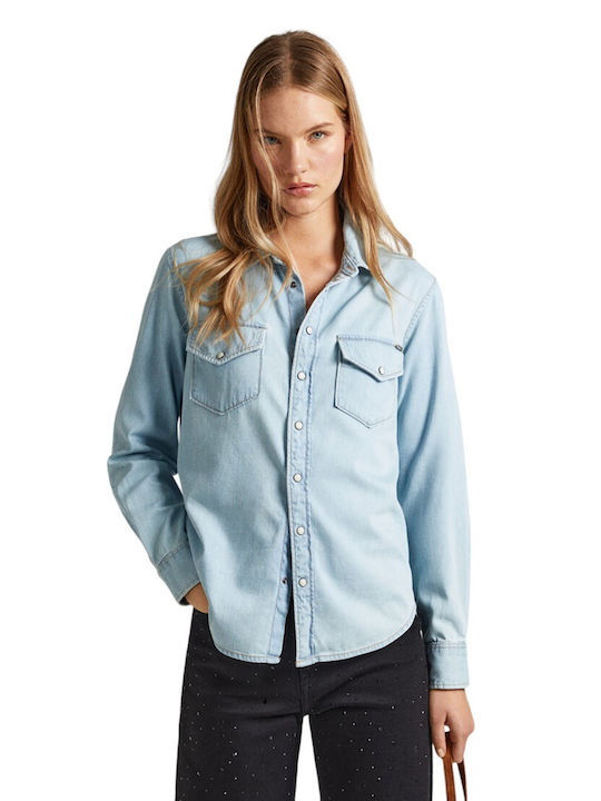 Pepe Jeans Γυναικείο Πουκάμισο Blue