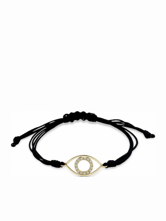 Ekan Damen Armband mit Design Auge aus Kabel mit Diamant