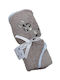 Beboulino Baby Bath Towel with Hooded Beige 75x75cm