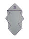 Beboulino Baby Hooded Towel Lilac 90x90cm