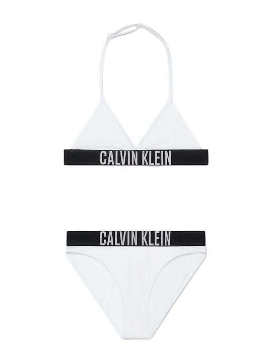 Calvin Klein Intense Power Παιδικό Μαγιό Μπικίνι Classic White