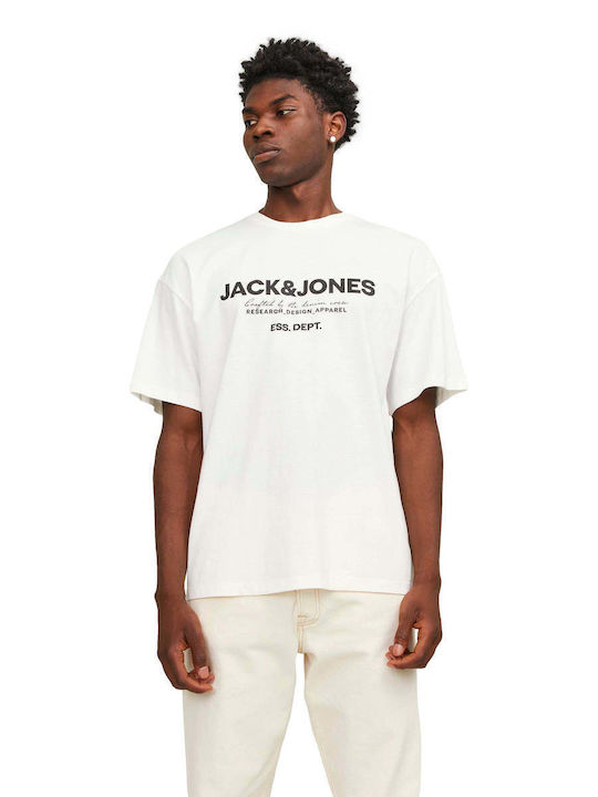 Jack & Jones T-shirt Bărbătesc cu Mânecă Scurtă White