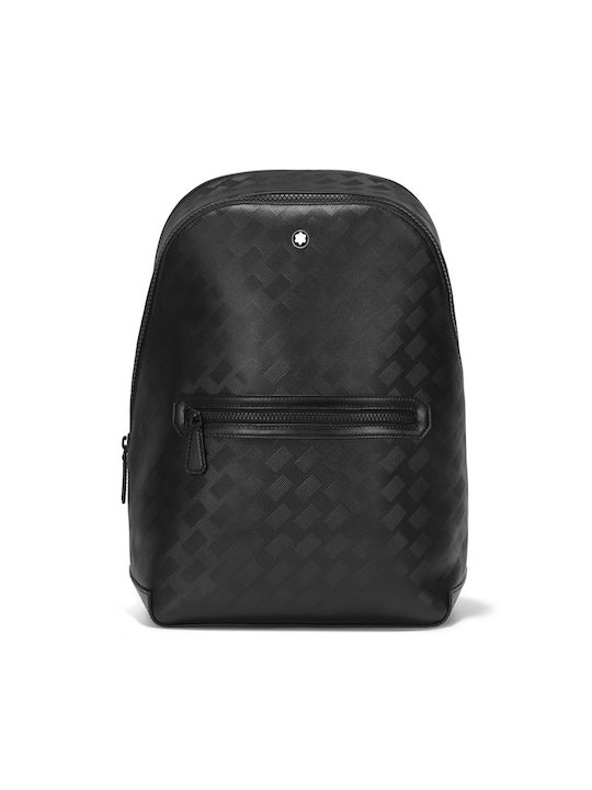 Mont Blanc Leather Backpack Black