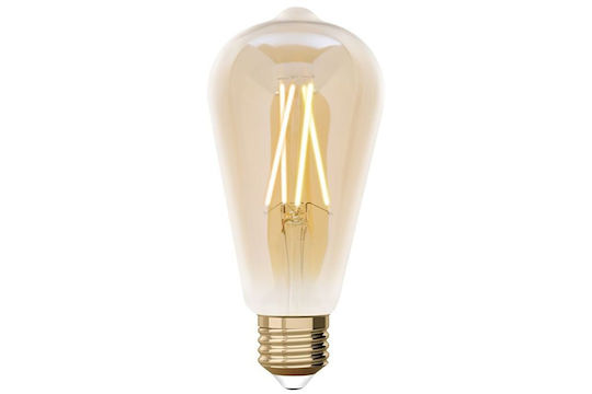 Lutec Smart Λάμπα LED 7.5W για Ντουί E27 και Σχήμα ST64 Θερμό Λευκό 806lm