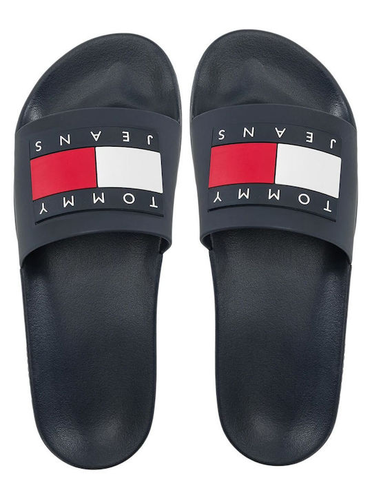 Tommy Hilfiger Flag Pool Women's Slides Navy Blue