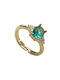 Copper ring Bo1314 Gold Green