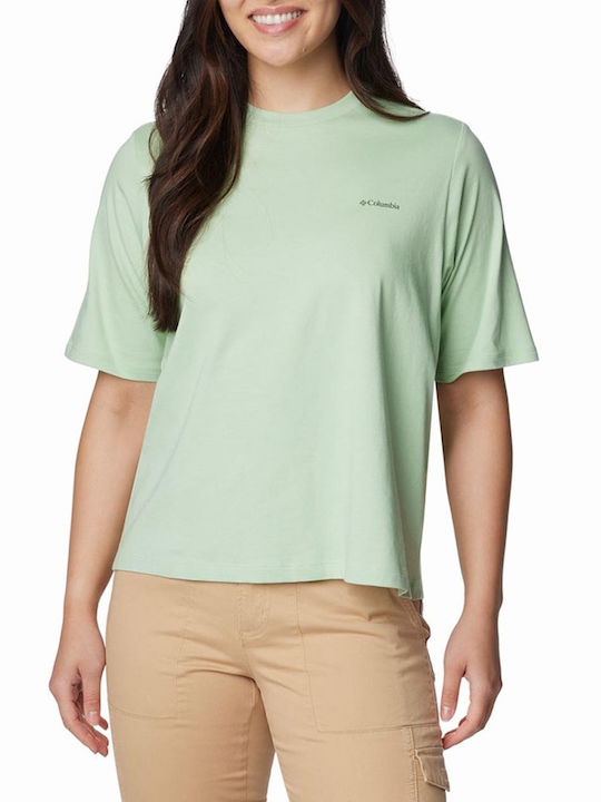 Columbia North Cascades Graphic Damen T-Shirt LightGreen
