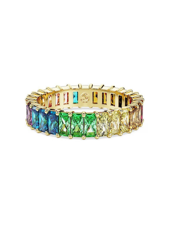 Swarovski Women's Gold Plated Ring Matrix with Zircon