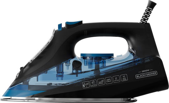 Black & Decker Σίδερο Ατμού 2600W με Κεραμική Πλάκα
