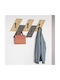 Megapap Antique Wall Hanger Livy Wooden 6 Hooks Gray 75.2x1.8cm