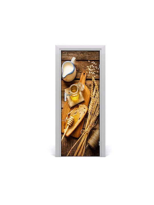 Dekorativer Aufkleber Tür Breakfast 1Stück doorsticker-f-79169291 75x205cm Tulup