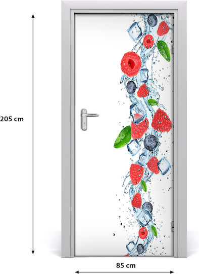 Декоративно Стикер Врата Forest Fruits And Ice doorsticker-f-66266127 85x205бр Tulup