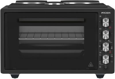 Robin Electric Countertop Oven 42lt with 3 Burners and Air Black