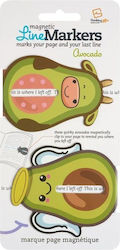 Thinking Gifts Avocado Magnetic Bookmarks 2pcs