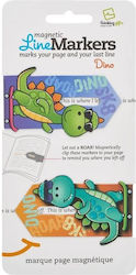 Dino Magnetic Bookmarks 2pcs