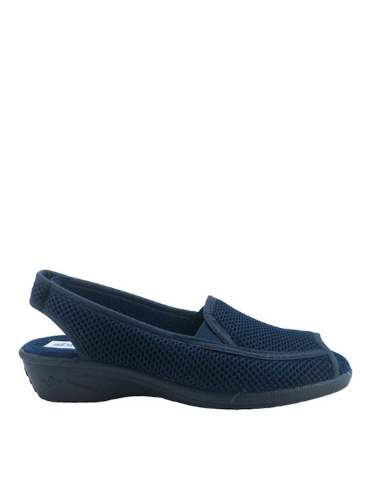 Dicas S728 Winter Damen Hausschuhe in Blau Farbe