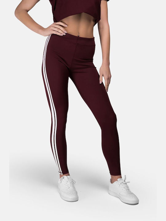 Lonsdale Garrabost Ausbildung Frauen Lang Leggings Oxblood