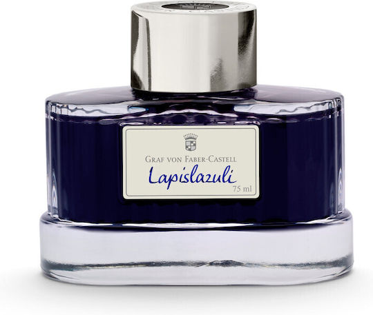Graf Von Faber-Castell Replacement Ink for Extra Fine Fountain Pen Blue 75ml