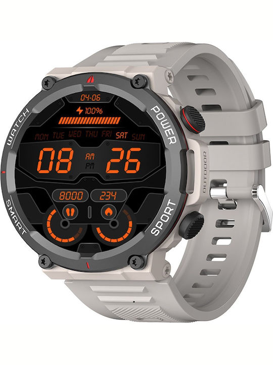 BlackView W50 47mm Smartwatch με Παλμογράφο (Γκρι)