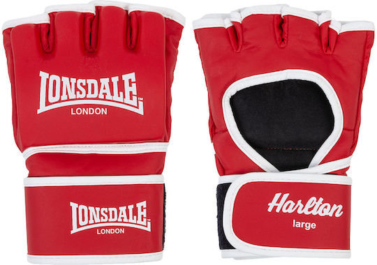Lonsdale Mănuși de Box din Piele Sintetică pentru Competiție Roșii