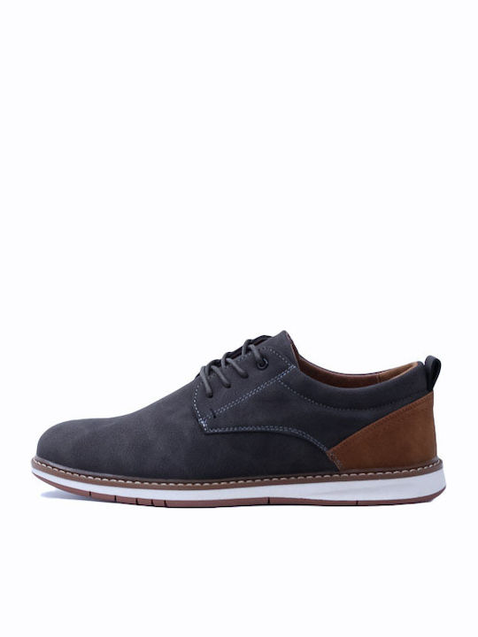 Cockers Men's Synthetic Leather Casual Shoes Gray