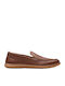 Men's Leather Moccasins Tabac Brown