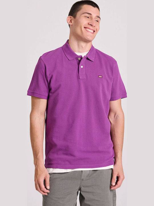 Funky Buddha Polo T-Shirt Purple