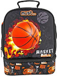 Must Υummy Basketball Isothermal Food Case L22 x W16 x H28cm