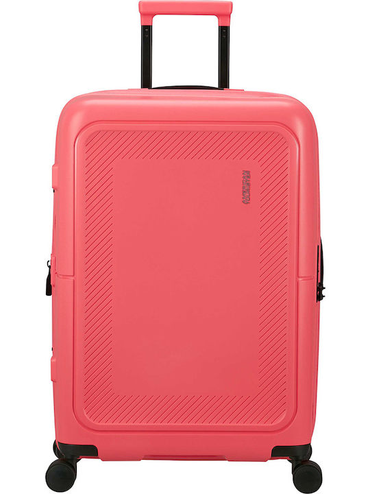 American Tourister Spinner Exp 67/24 Medium Hard Suitcase Sugar Pink with 4 Wheels Height 67cm