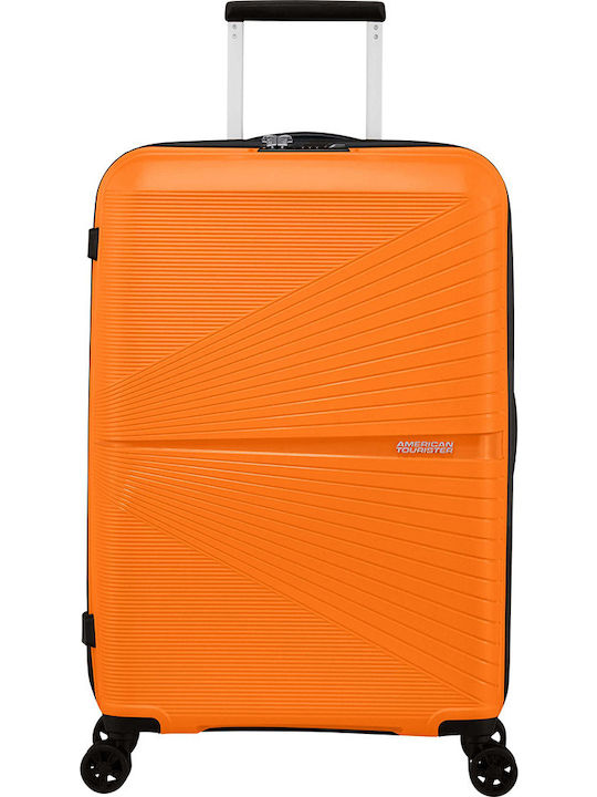 American Tourister Airconic Spinner 67/24 Medium Hard Suitcase Mango Orange with 4 Wheels Height 67cm