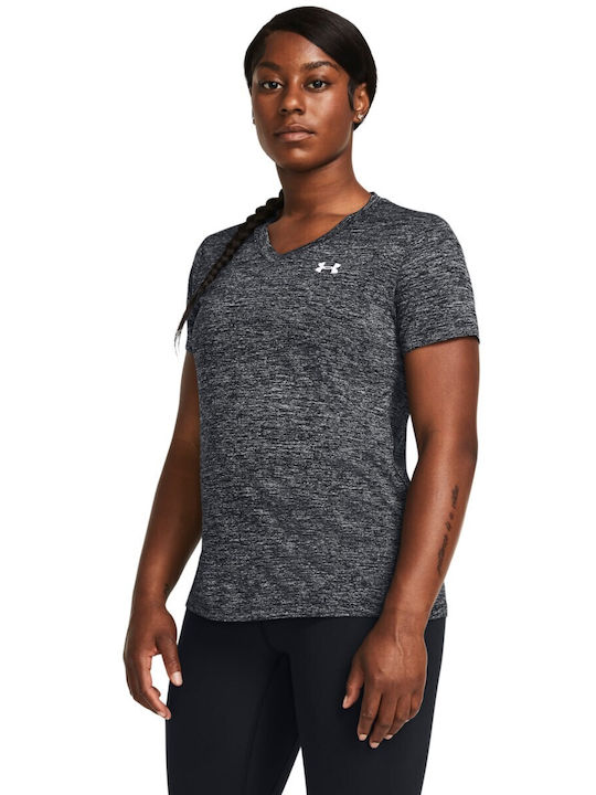 Under Armour Ssv Twist Γυναικείο Αθλητικό T-shirt Μαύρο