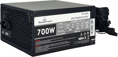 Powertech PT-1169 700W Black Computer Power Supply Full Wired