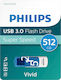 Philips Vivid Edition 512GB USB 3.0 Stick Blau