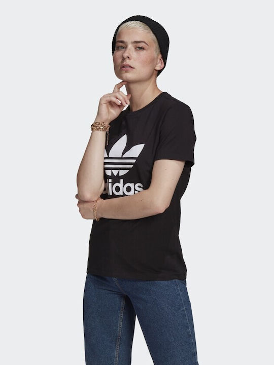 Adidas Adicolor Classics Trefoil Feminin Sport Tricou Negru