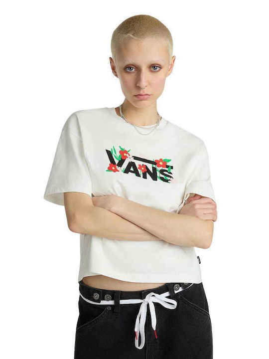Vans Γυναικείο Crop T-shirt Marshmallow