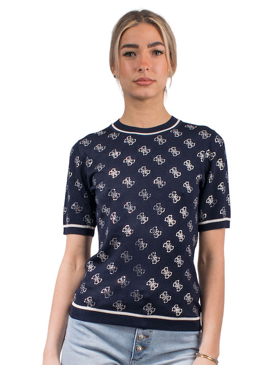 Guess Women's Blouse Navy Blue