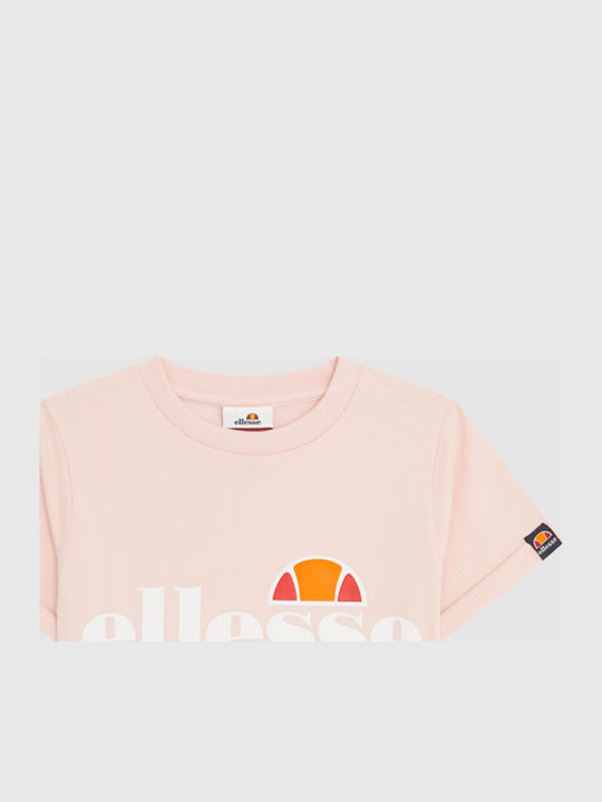 Ellesse Παιδικό Crop Top Κοντομάνικο Ροζ Nicky