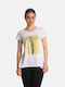 Paco & Co Femeie Tricou Alb