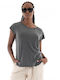 Dirty Laundry Γυναικείο T-shirt Dark Grey