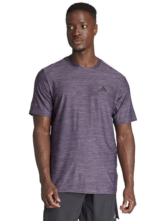 Adidas Tr-es Stretch Men's Short Sleeve T-shirt Purple