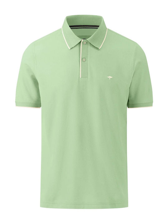 Fynch Hatton Bluza Bărbătească cu Mânecă Scurtă Polo Leaf Green