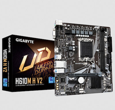 Gigabyte H610M H DDR5 rev. 1.0 Motherboard Micro ATX with Intel 1700 Socket