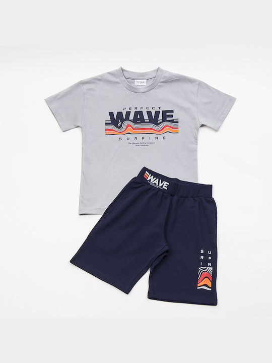 Trax Kids Set with Shorts Summer 2pcs gri