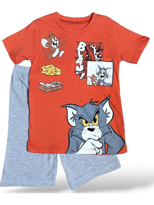 Kinder-Set mit Shorts Sommer 2Stück Orange
